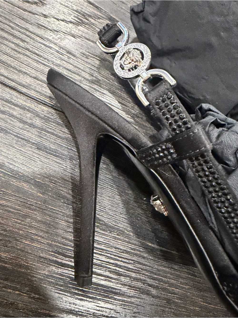 Versace Medusa Slingback Sandals - Size 38 1/2